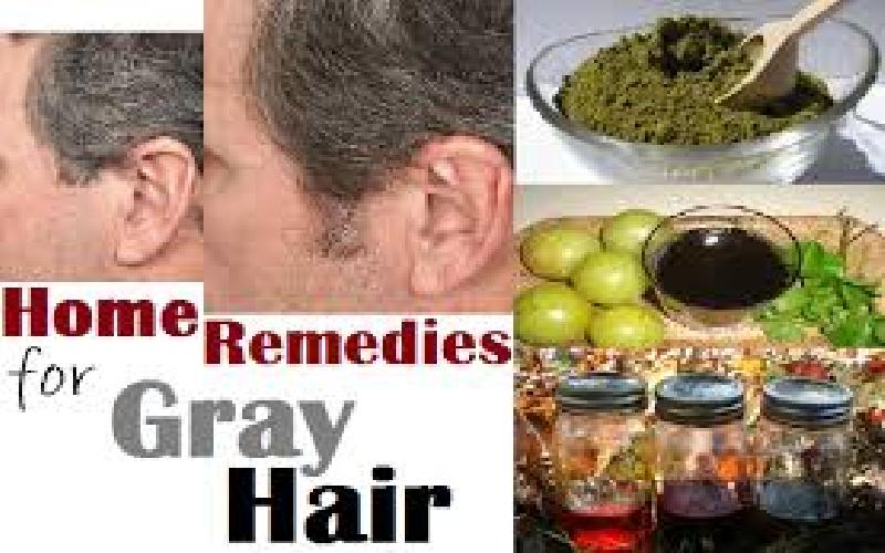  60 Home remedies for treating  premature graying of  hair  naturally at  home: Gray hair cure and  treatment