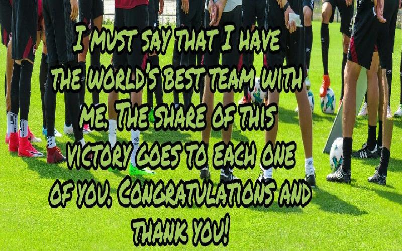 Thank You Messages For Sports Team Members Quotes And Notes To Thank Fellow Team Members 