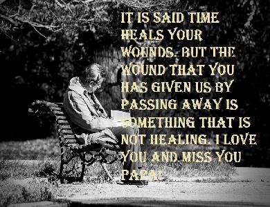 father passed away quotes